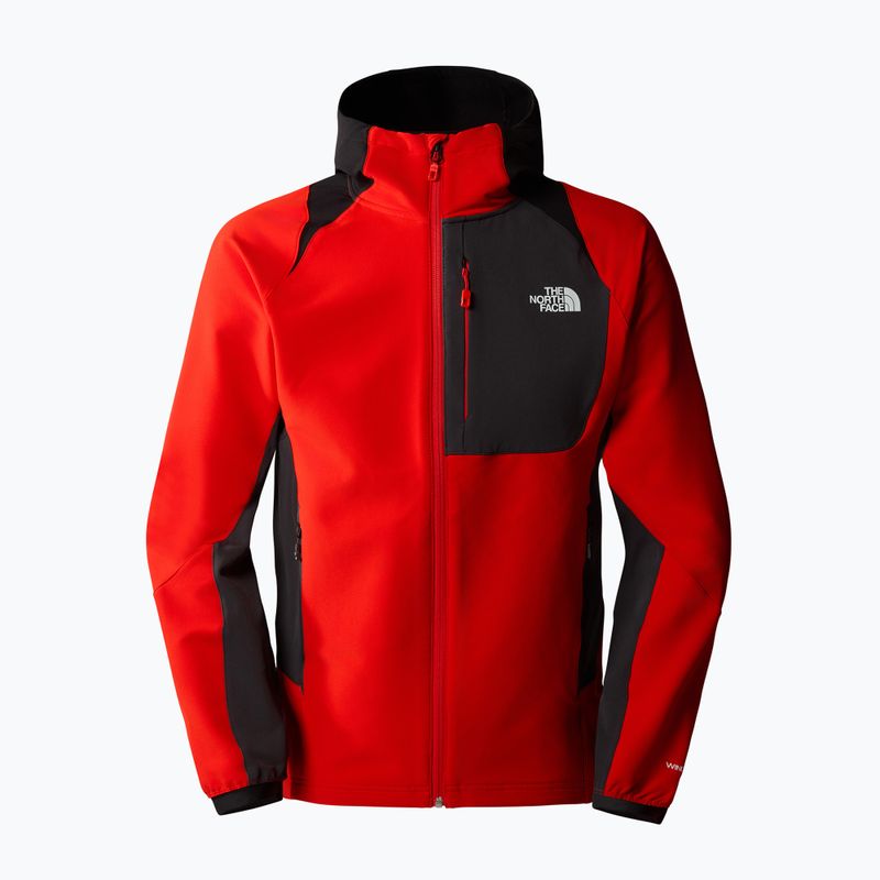 Jachetă softshell pentru bărbați The North Face AO Softshell Hoodie roșu NF0A7ZF5IJN1