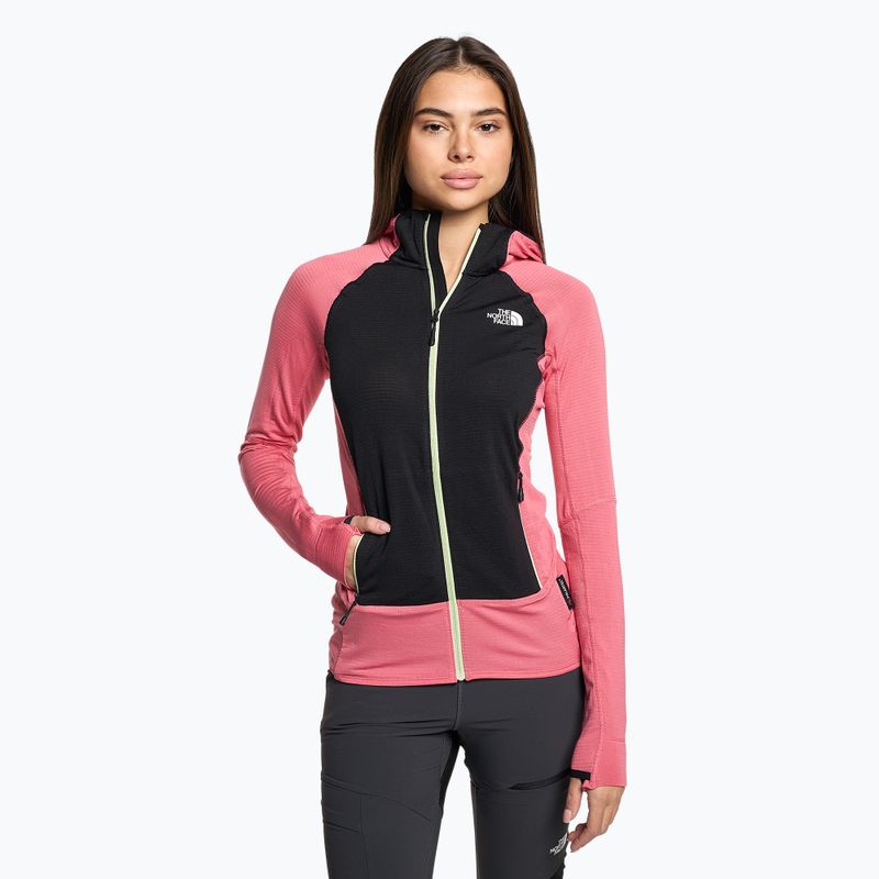 Hanorac fleece pentru femei The North Face Bolt Polartec Hoodie negru și roz NF0A825JWVV51