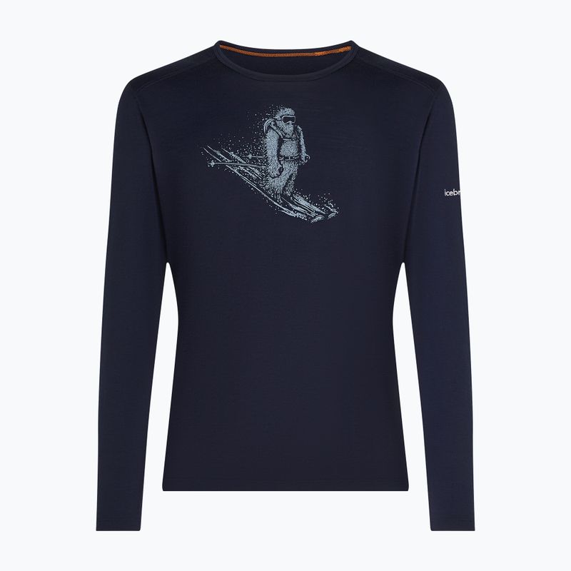 Longsleeve pentru bărbați icebreaker Merino 200 Oasis Crewe SkiingYeti midnight navy 7