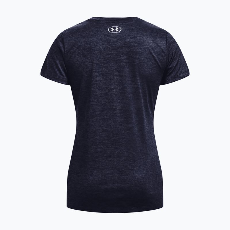 Under Armour Tech SSC tricou de antrenament pentru femei midnight navy/cadet/metallic silver 5