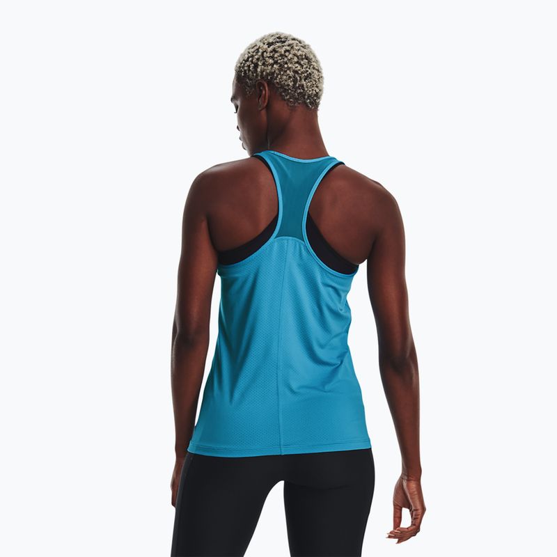 Under Armour HeatGear Armour Racer Tank Top de antrenament pentru femei albastru 1328962 2