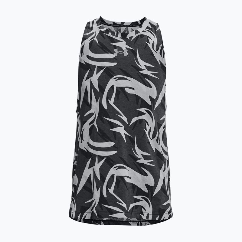 Tricou de baschet pentru bărbați Under Armour Baseline Printed Tank 003 negru 1370239-003-MD