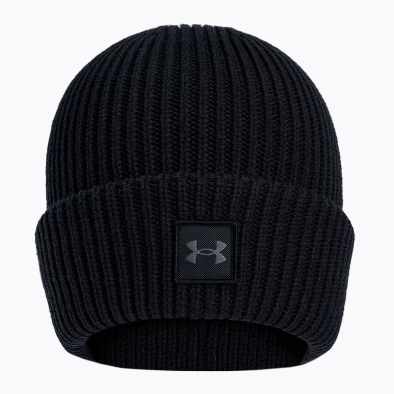 Șapcă de iarnă pentru bărbați Under Armour Ua Halftime Ribbed negru 1373092 2