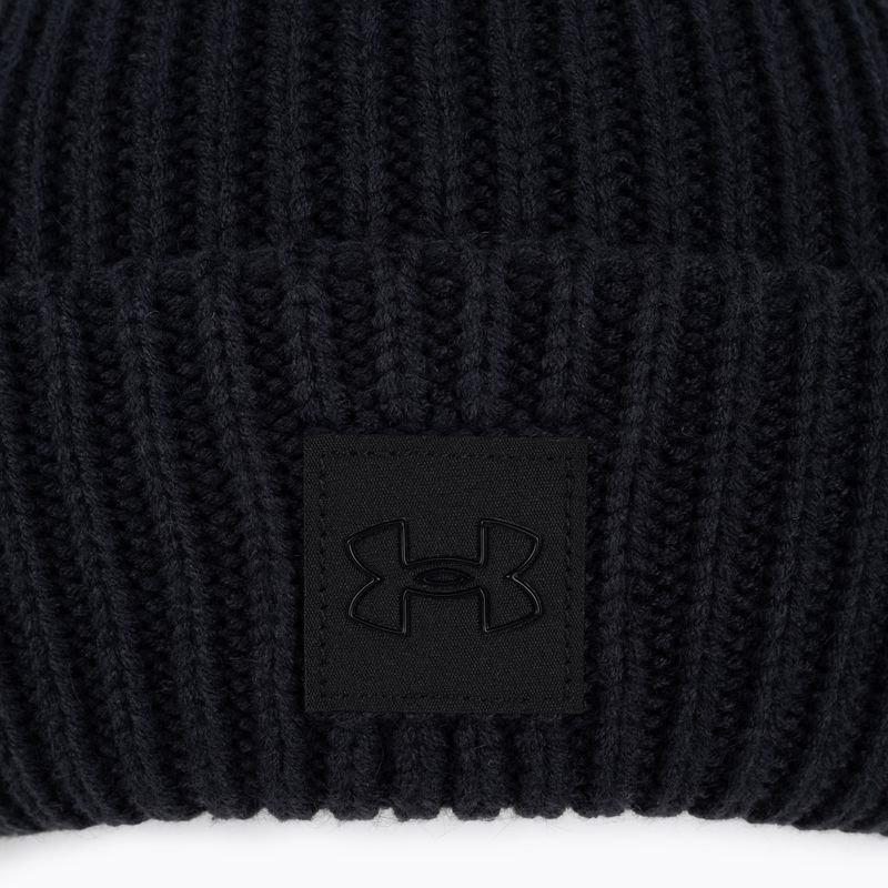 Under Armour șapcă de iarnă pentru femei Halftime Ribbed Pom negru 4