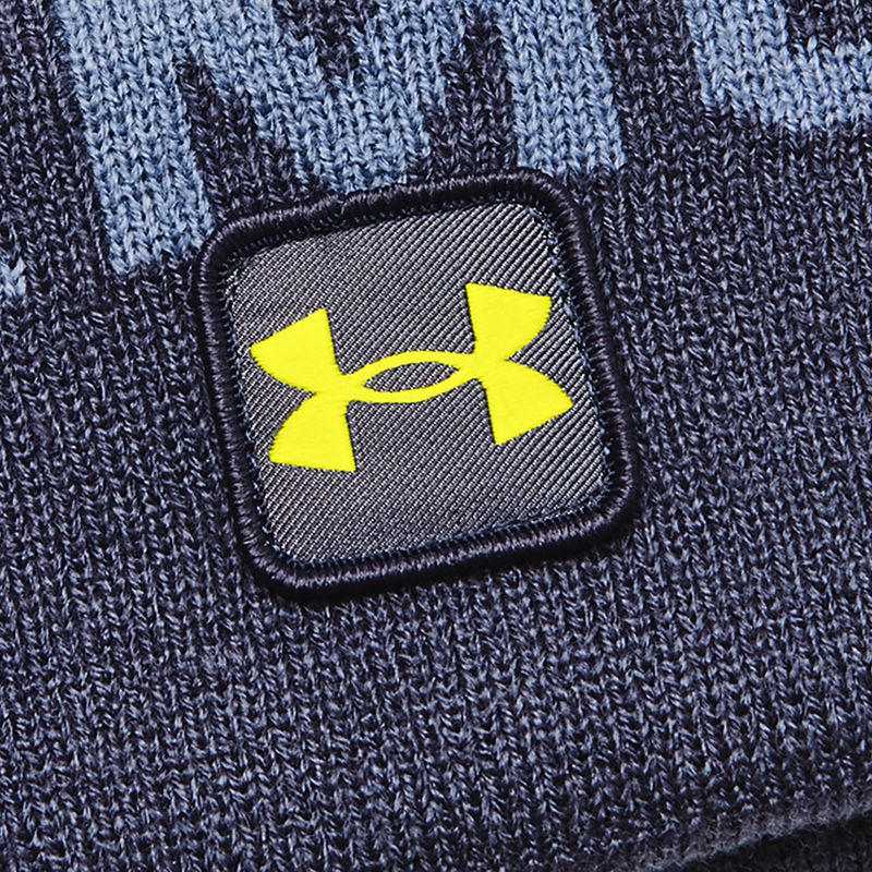 Șapcă de iarnă pentru bărbați Under Armour Ua Halftime Fleece Pom albastru marin 1373093 5