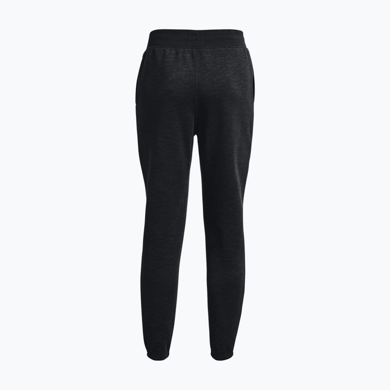 Pantaloni de antrenament pentru femei Under Armour Essential Script negru 1374105 4