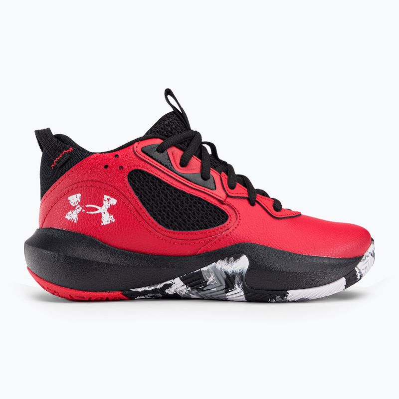 Under Armour GS Lockdown 6 pantofi de baschet pentru copii roșu 3025617 2