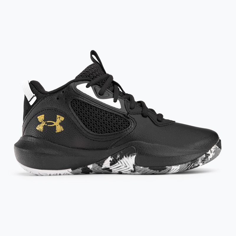 Under Armour GS Lockdown 6 pantofi de baschet pentru copii negru 3025617 2