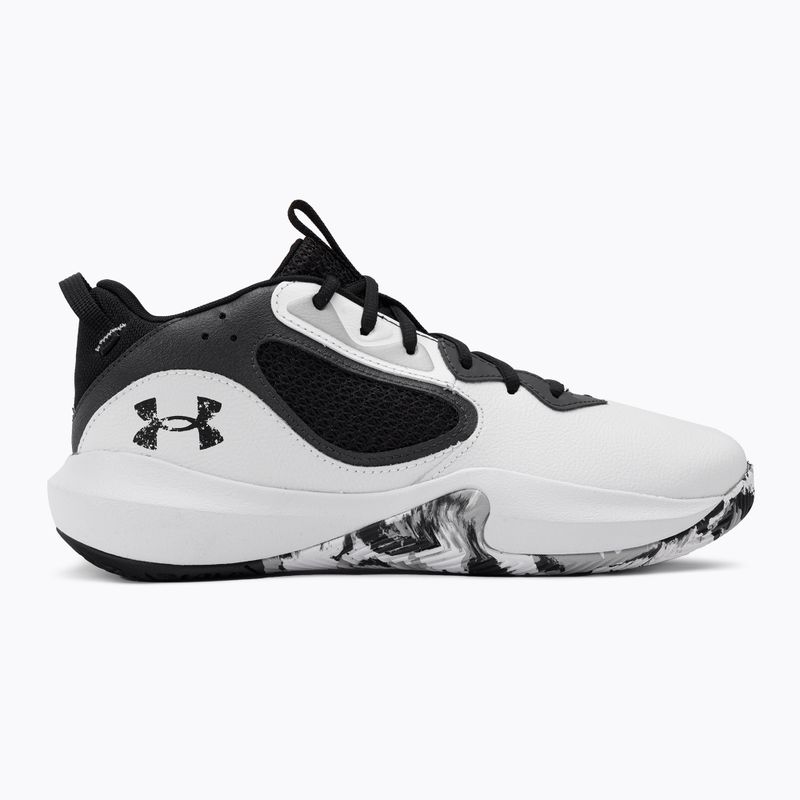 Încălțăminte de baschet pentru bărbați Under Armour Lockdown 6 alb-gri 3025616-101 2