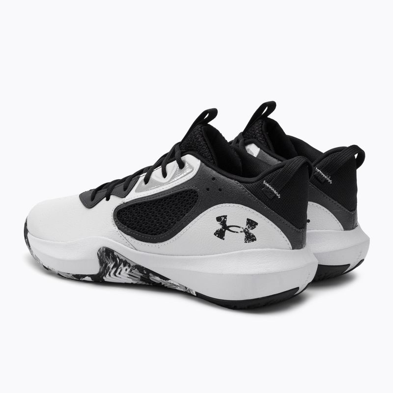 Încălțăminte de baschet pentru bărbați Under Armour Lockdown 6 alb-gri 3025616-101 3