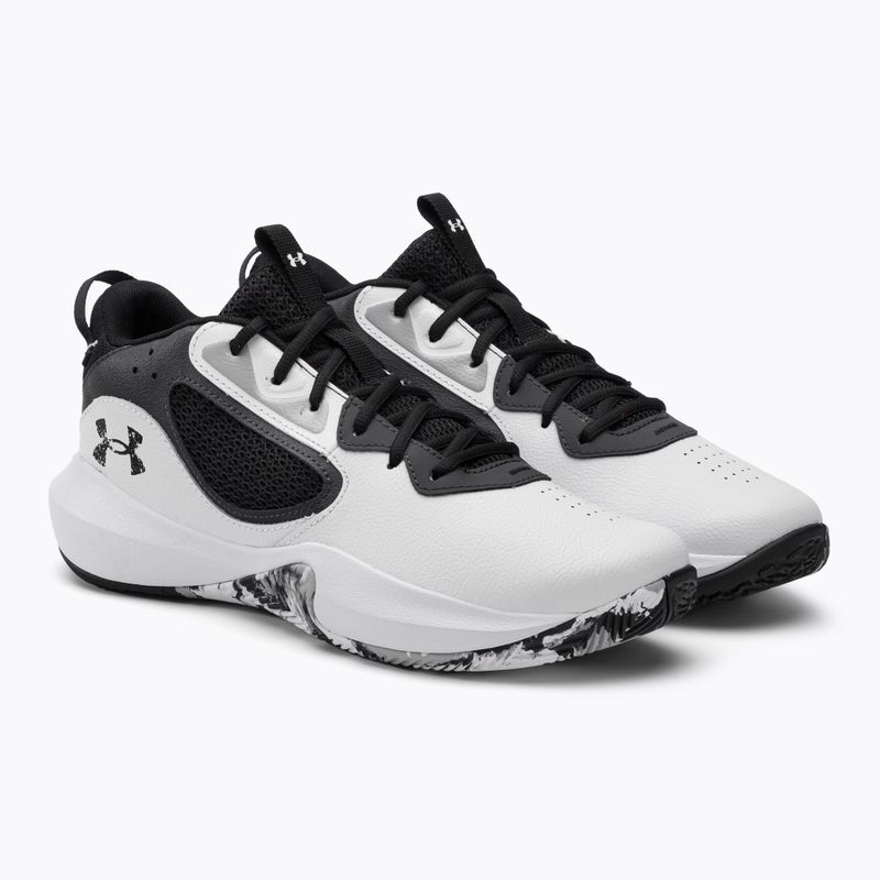 Încălțăminte de baschet pentru bărbați Under Armour Lockdown 6 alb-gri 3025616-101 4