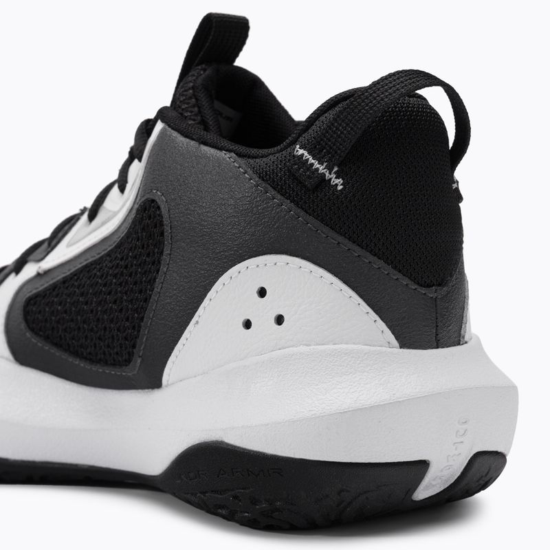 Încălțăminte de baschet pentru bărbați Under Armour Lockdown 6 alb-gri 3025616-101 10