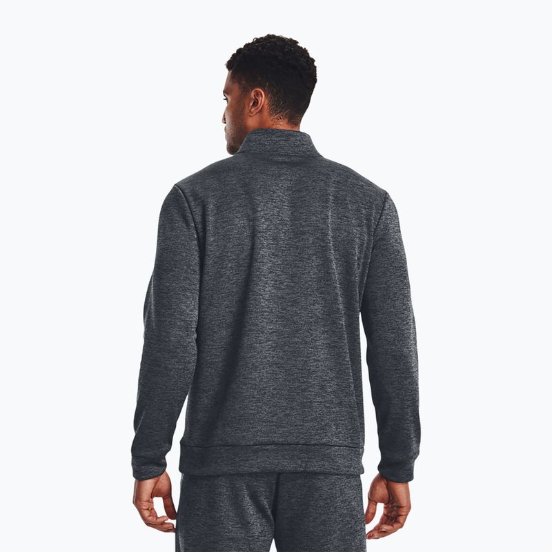 Hanorac de antrenament pentru bărbați Under Armour Armour Fleece 1/4 Zip pitch gray/black 3