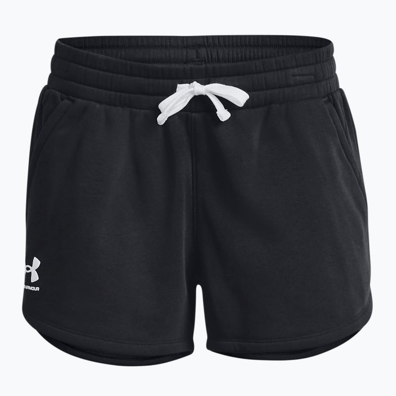 Under Armour Rival Fleece pantaloni scurți de antrenament pentru femei negru 1376257 3