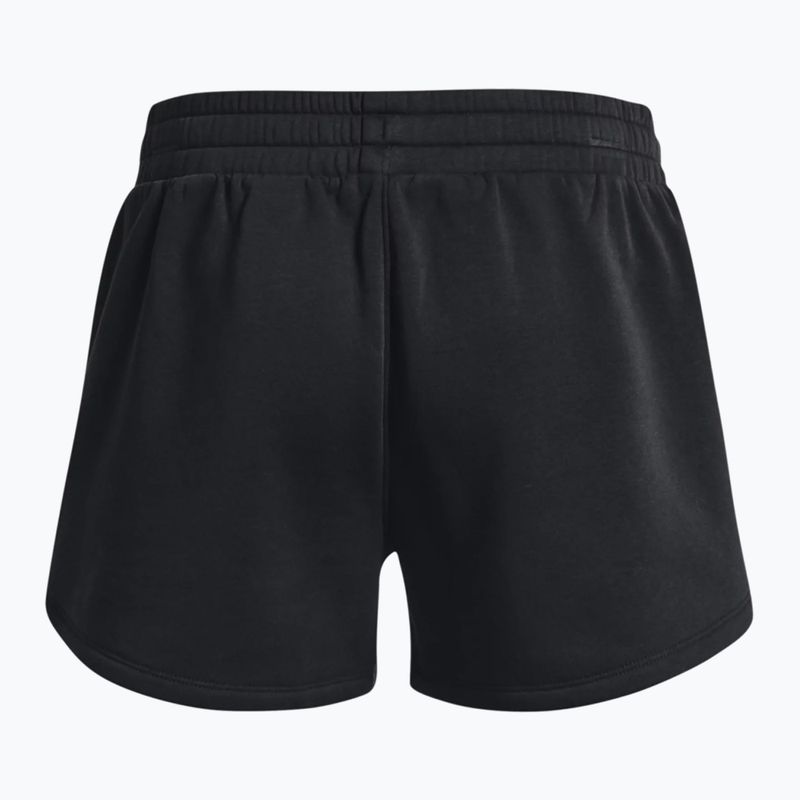 Under Armour Rival Fleece pantaloni scurți de antrenament pentru femei negru 1376257 4