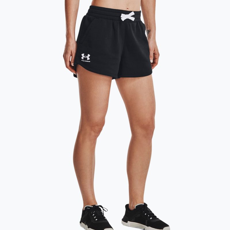 Under Armour Rival Fleece pantaloni scurți de antrenament pentru femei negru 1376257