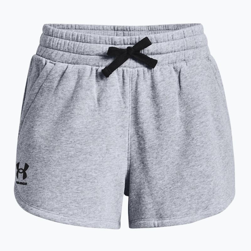 Pantaloni scurți de antrenament Under Armour Rival Fleece gri pentru femei 1376257 3