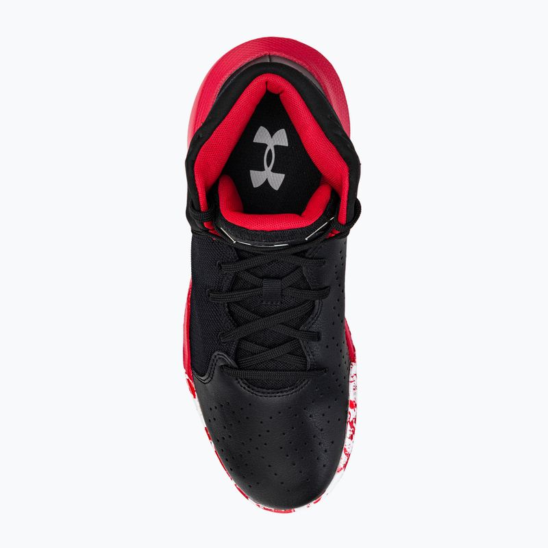 Încălțăminte de baschet pentru bărbați Under Armour Jet '21 002 negru-roșie 3024260-002 6