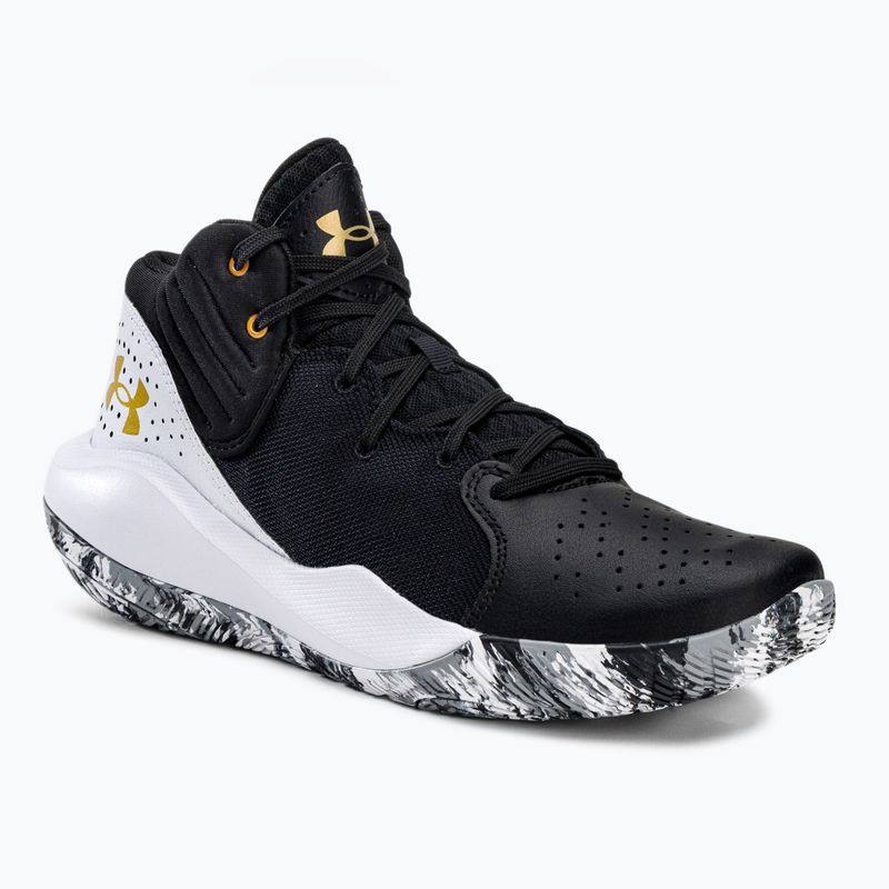 Încălțăminte de baschet pentru bărbați Under Armour negru-albă Jet '21 3024260-006