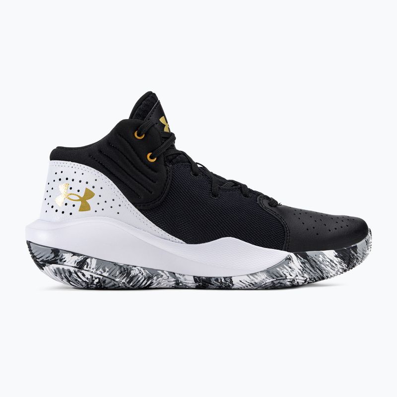 Încălțăminte de baschet pentru bărbați Under Armour negru-albă Jet '21 3024260-006 2