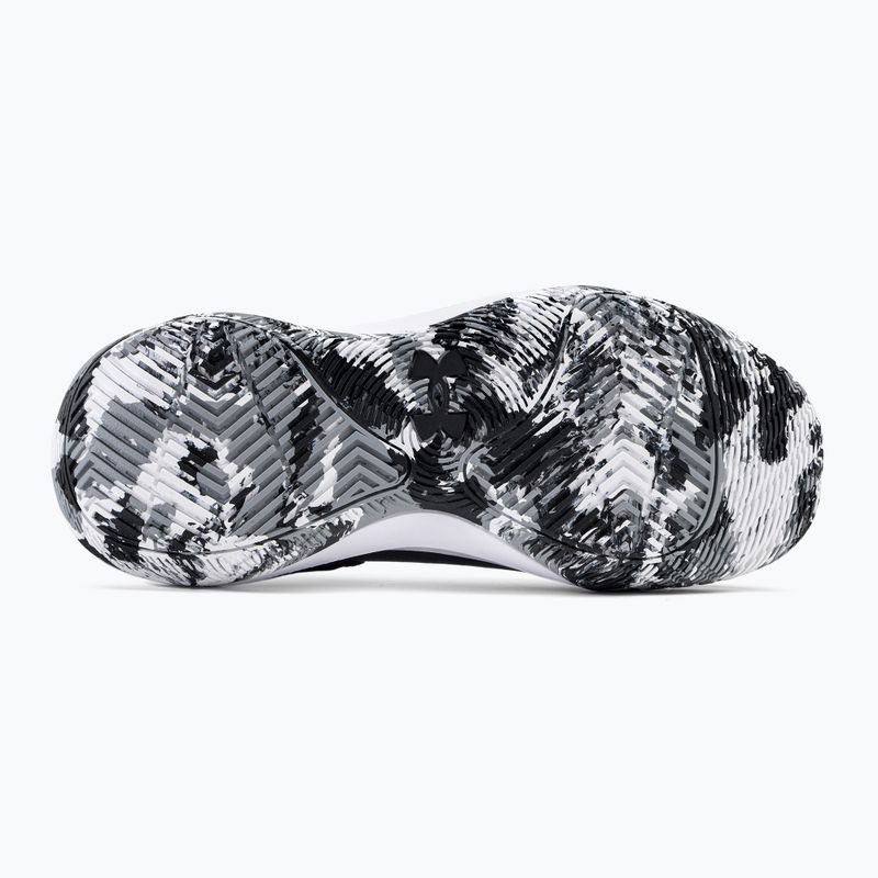 Încălțăminte de baschet pentru bărbați Under Armour negru-albă Jet '21 3024260-006 4