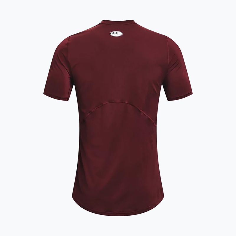 Tricou pentru bărbați Under Armour HeatGear Armour Armour Fitted training t-shirt maro 1361683 2