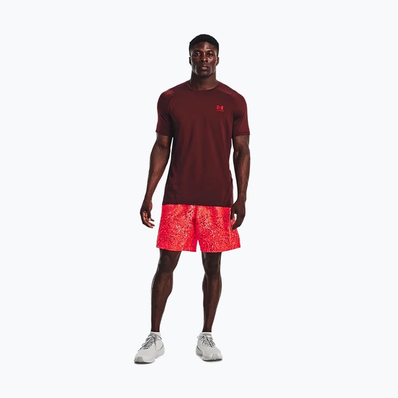 Tricou pentru bărbați Under Armour HeatGear Armour Armour Fitted training t-shirt maro 1361683 5