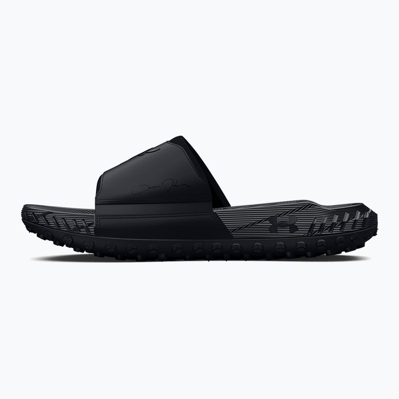 Șlapi Under Armour Rock 3 black/white clay 2