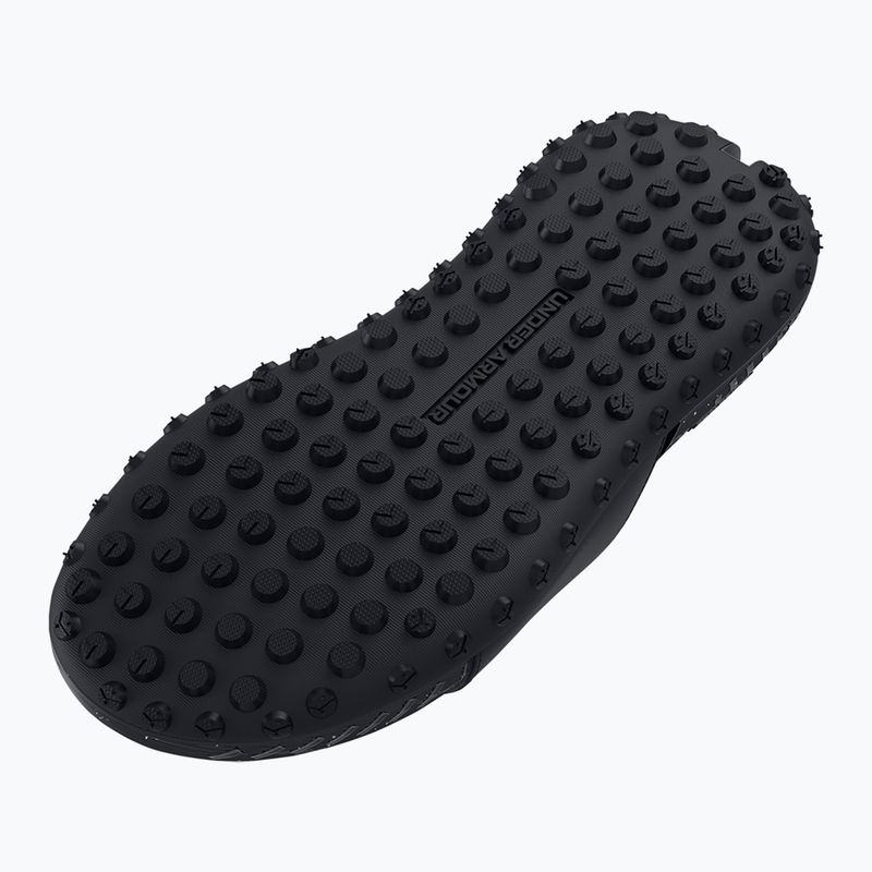 Șlapi Under Armour Rock 3 black/white clay 5