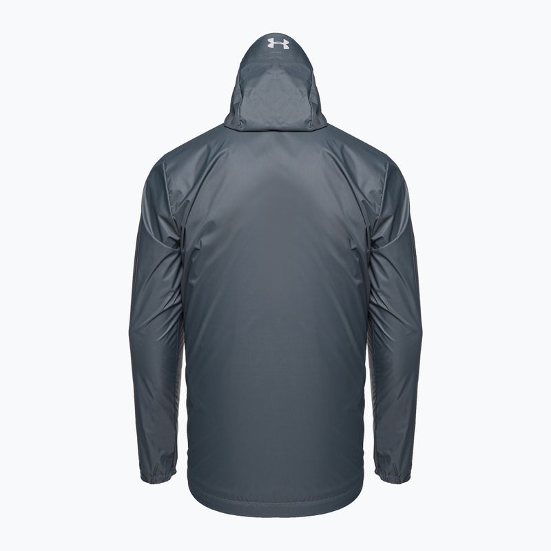 Jachetă de antrenament pentru bărbați Under Armour Forefront Rain gri 1321439 2