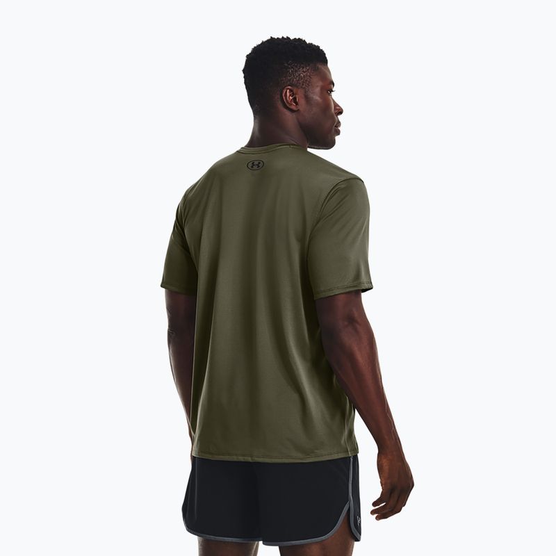 Tricou de antrenament pentru bărbați Under Armour Tech Vent navy de la green/ultimate black 3