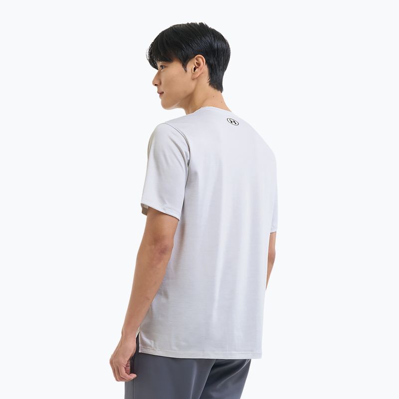 Tricou de antrenament pentru bărbați Under Armour Tech Vent distant white/black 3