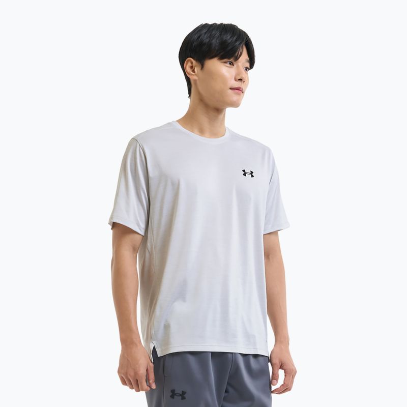 Tricou de antrenament pentru bărbați Under Armour Tech Vent distant white/black 4