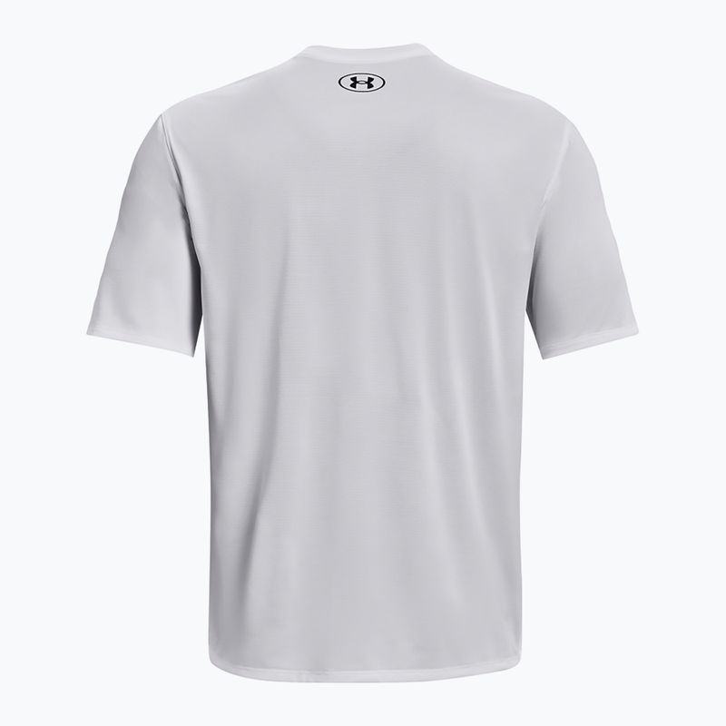 Tricou de antrenament pentru bărbați Under Armour Tech Vent distant white/black 9