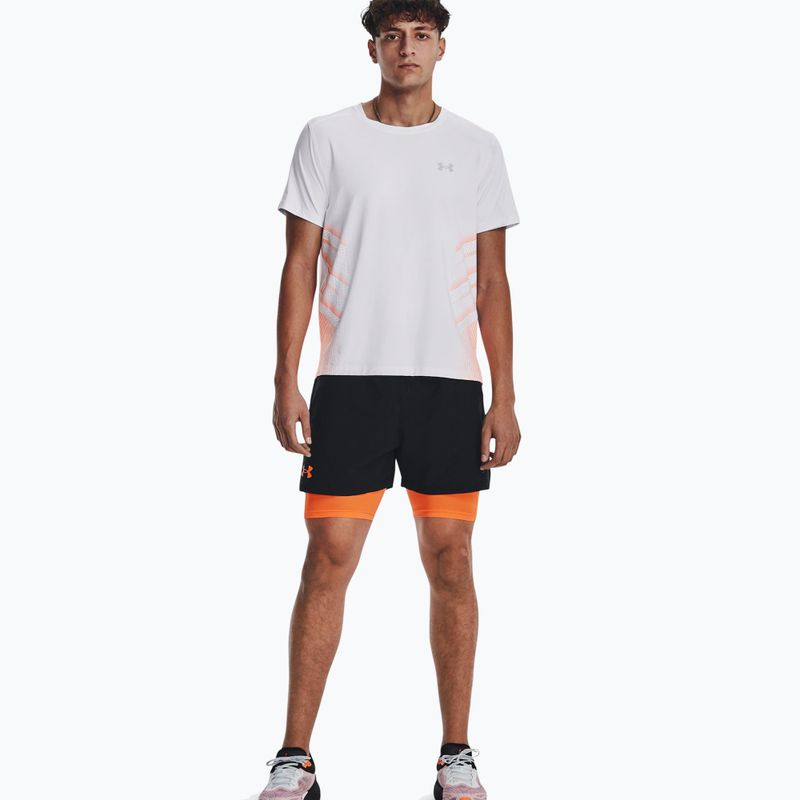 Tricou de alergare Under Armour Iso-Chill Laser Heat pentru bărbați, alb 1376518