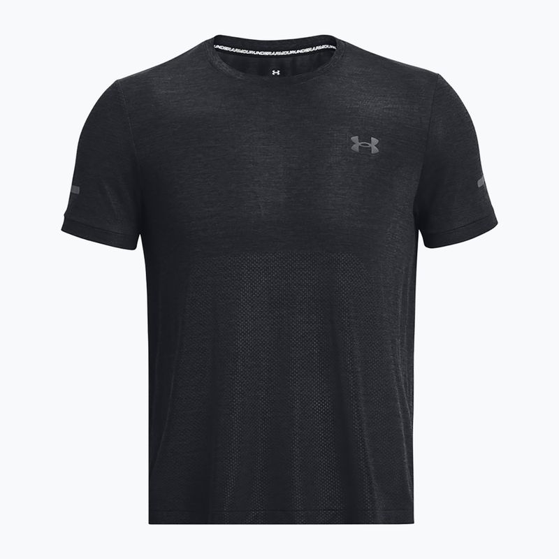 Tricou de alergare Under Armour Seamless Stride pentru bărbați negru/reflectorizant 5