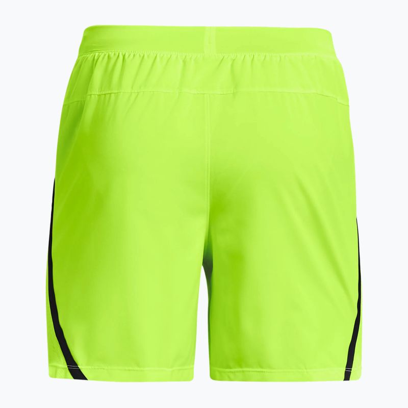 Pantaloni scurți de alergare pentru bărbați Under Armour Launch Sw 5'' verde 1361492-369 4