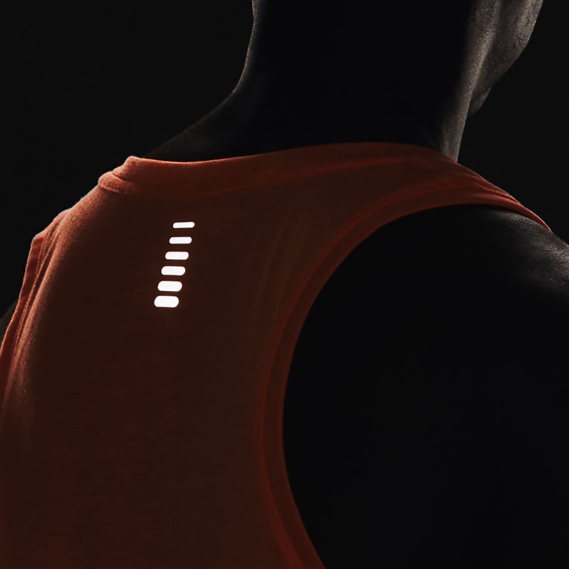 Bărbați Under Armour Streaker Singlet portocaliu de alergare 1361468-866 3