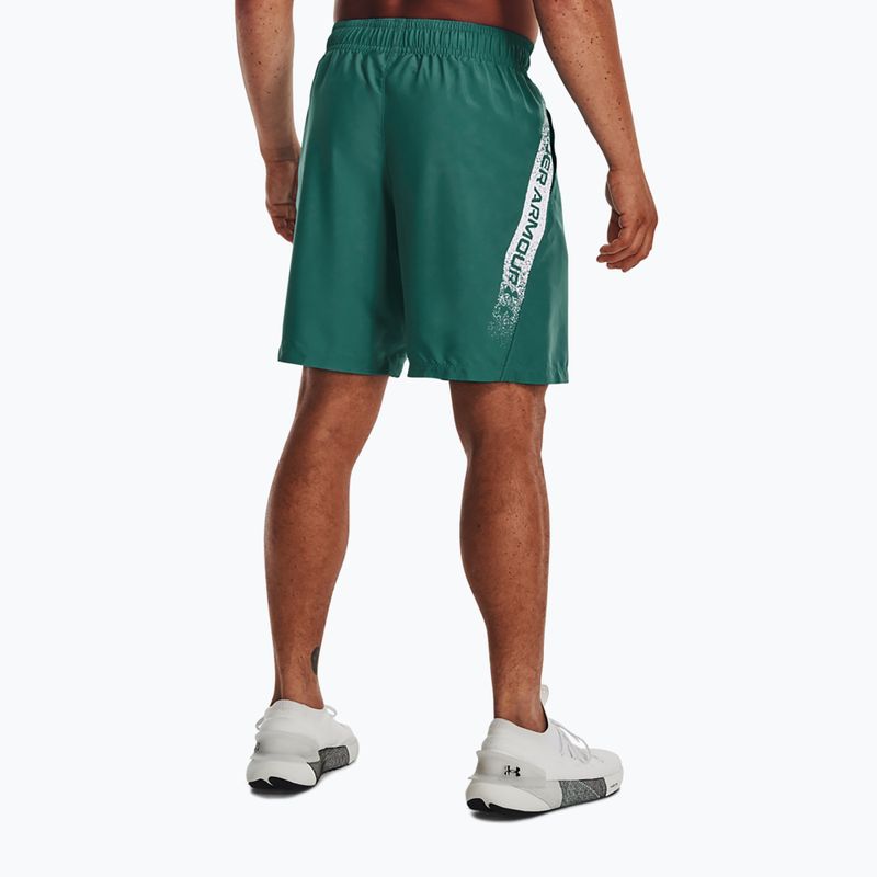 Pantaloni scurți de antrenament pentru bărbați Under Armour Woven Graphic verde 1370388-722 2