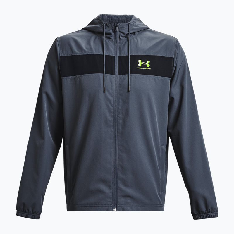 Under Armour Sportstyle Windbreaker gri jachetă de antrenament pentru bărbați 1361621-044