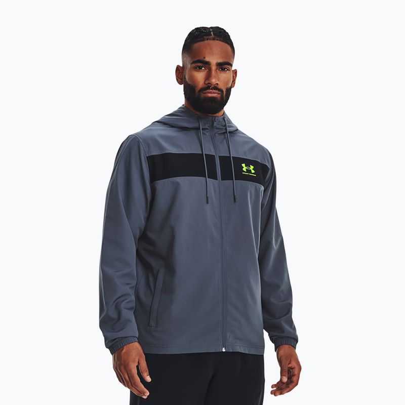 Under Armour Sportstyle Windbreaker gri jachetă de antrenament pentru bărbați 1361621-044 3
