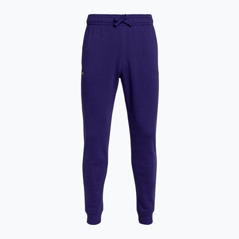 Pantaloni de antrenament pentru bărbați Under Armour Rival Fleece Joggers albastru marin 1357128 3