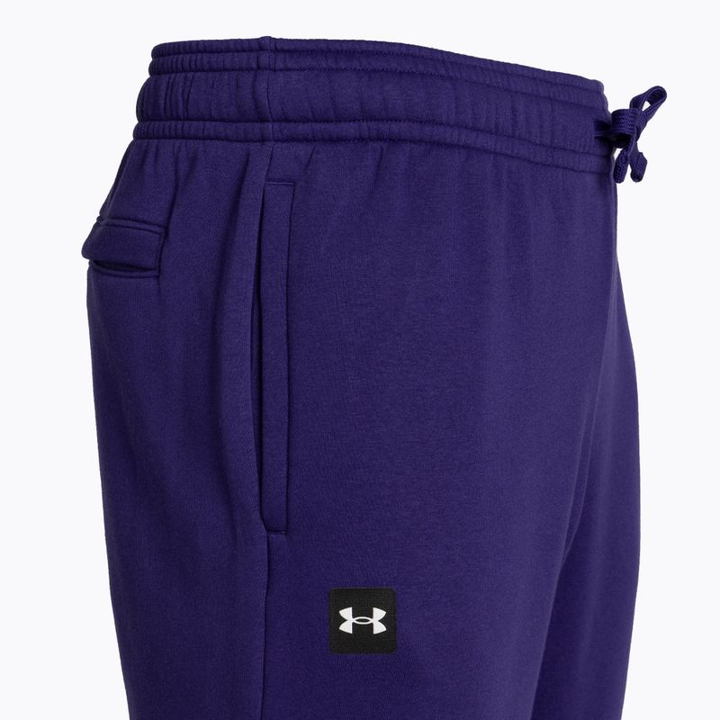 Pantaloni de antrenament pentru bărbați Under Armour Rival Fleece Joggers albastru marin 1357128 5