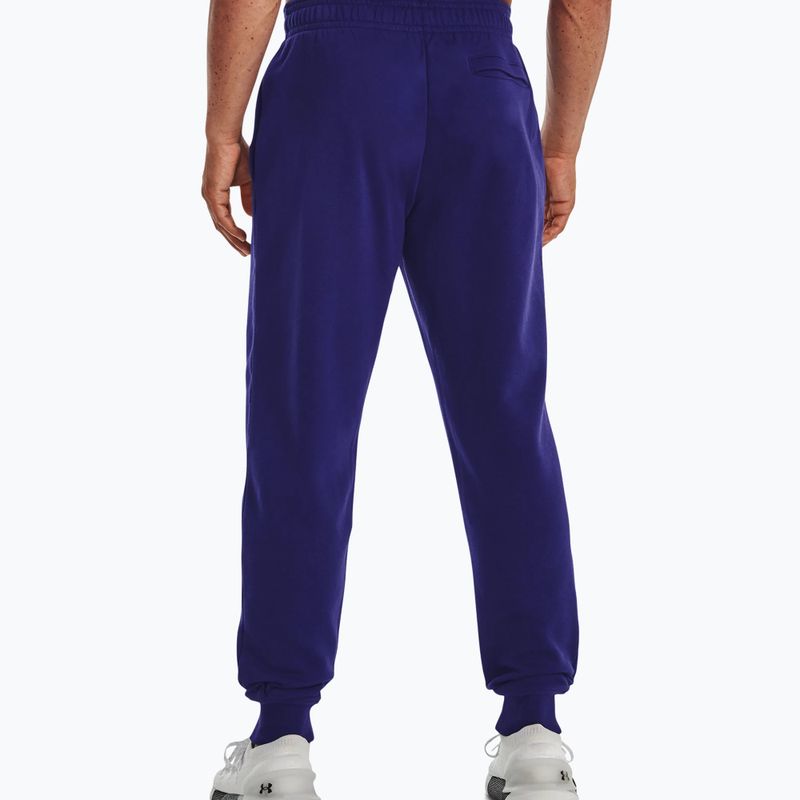 Pantaloni de antrenament pentru bărbați Under Armour Rival Fleece Joggers albastru marin 1357128 2