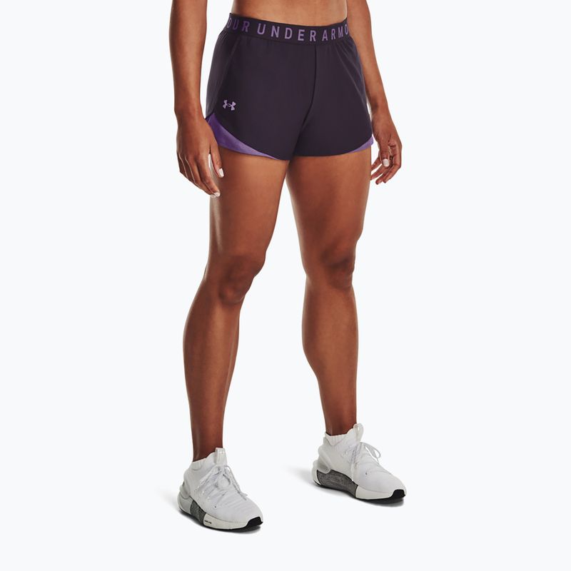 Pantaloni scurți de antrenament Under Armour Play Up 3.0 pentru femei, mov 1344552-541