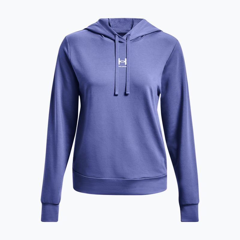 Tricou de antrenament pentru femei Under Armour Rival Terry Hoodie albastru 1369855 3