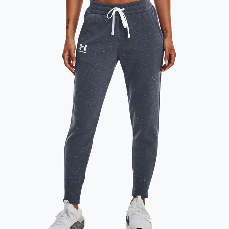 Pantaloni de antrenament pentru femei Under Armour Rival Fleece Joggers gri 1356416