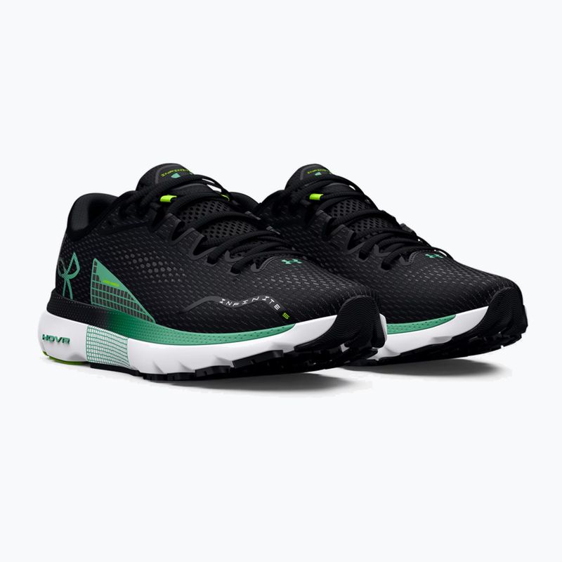 Under Armour Hovr Infinite 5 bărbați pantofi de alergare negru-verde 3026545 12