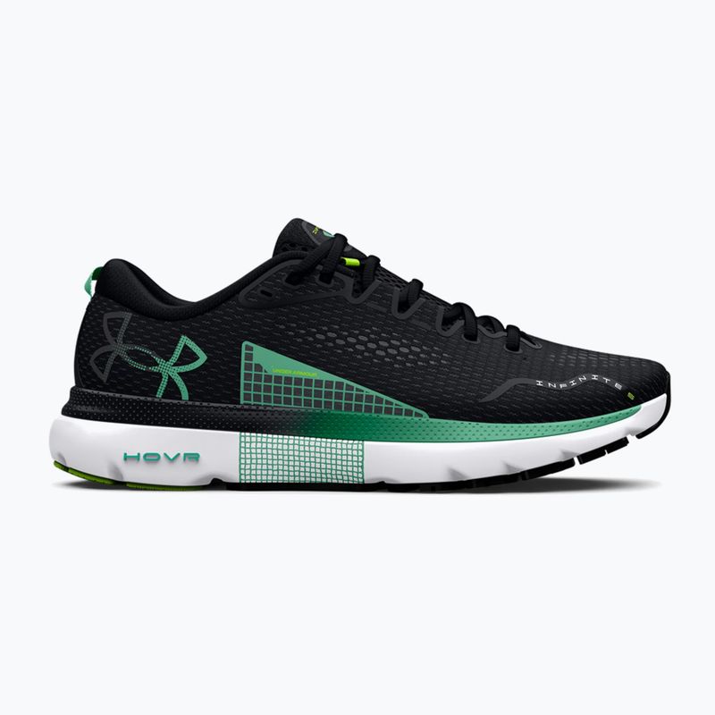 Under Armour Hovr Infinite 5 bărbați pantofi de alergare negru-verde 3026545 13