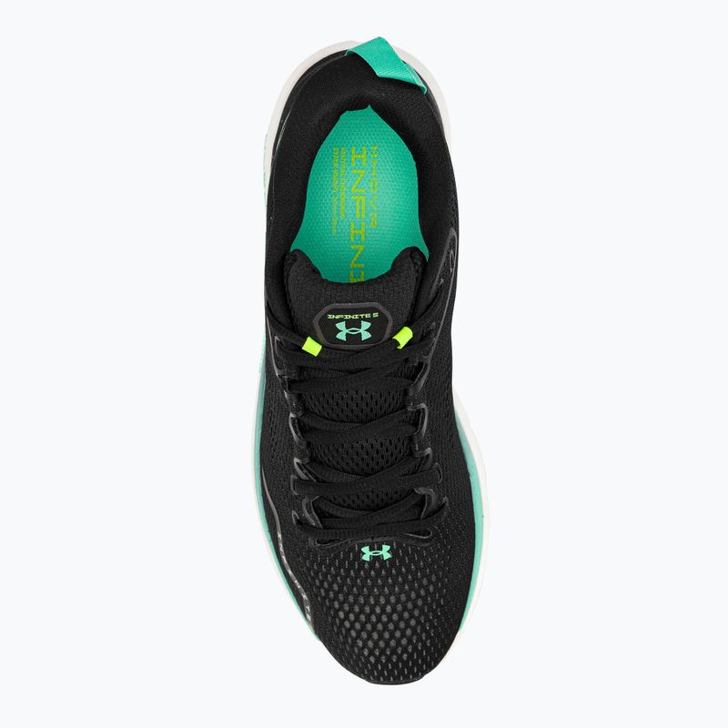 Under Armour Hovr Infinite 5 bărbați pantofi de alergare negru-verde 3026545 7